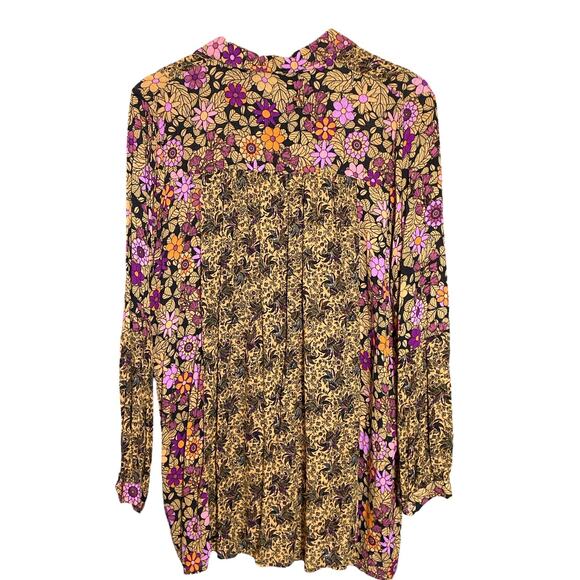 Jane + Delancey Floral Button Down Blouse Medium - Picture 5 of 7